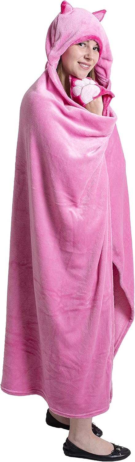 High Desert Gear Novelty Hooded Blanket (Cat, Large)