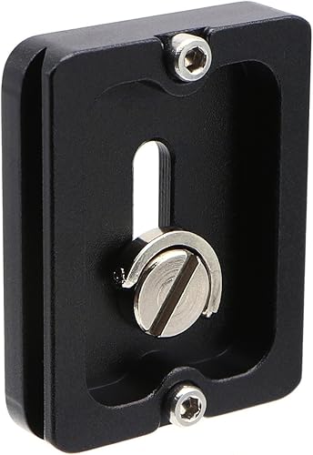 Miniatura 5 de PU-50 - Placa QR universal de liberación rápida de 1.969 in con tornillo de anillo en D para trípode monopie bola cabeza DSLR cámara, compatible con