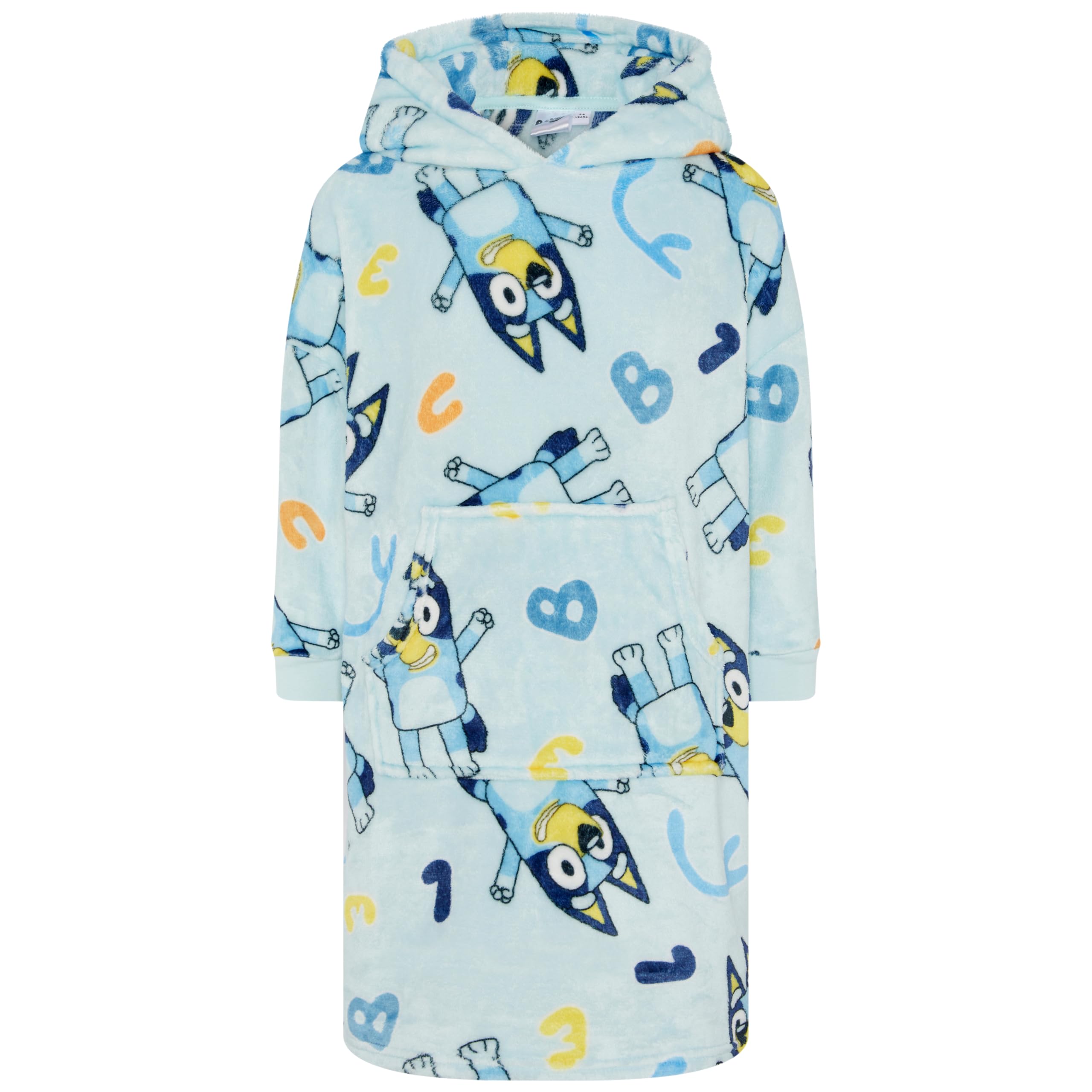 Bluey Unisex Oversized Wearable Blanket Hoodie - 4-5 Years 110cm Blue