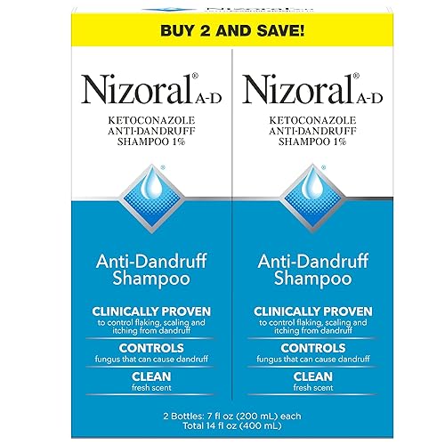 Miniatura 1 de Nizoral Champú anticaspa con 1% de ketoconazol, aroma fresco, 14 onzas líquidas (paquete de 2)