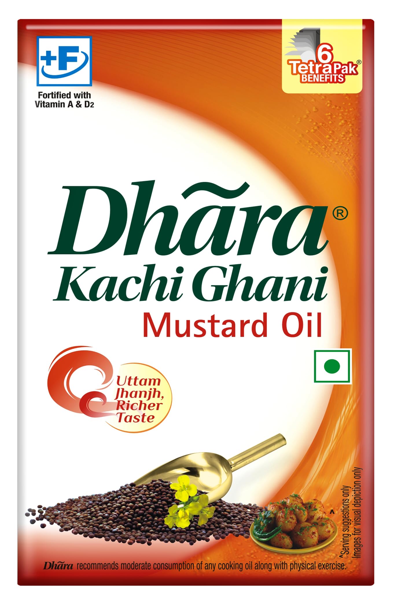 Dhara Kachi Ghani Mustard Oil Tetra Pack, 1L (B01N7YCWR7) Amazon Price History, Amazon Price Tracker