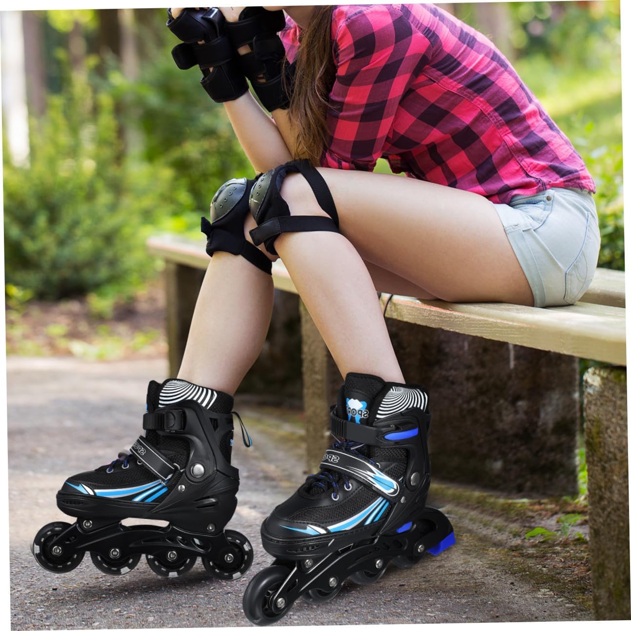 BESPORTBLE 1 Pair Skates Women's Aluminum Bracket Plastic Adjustable