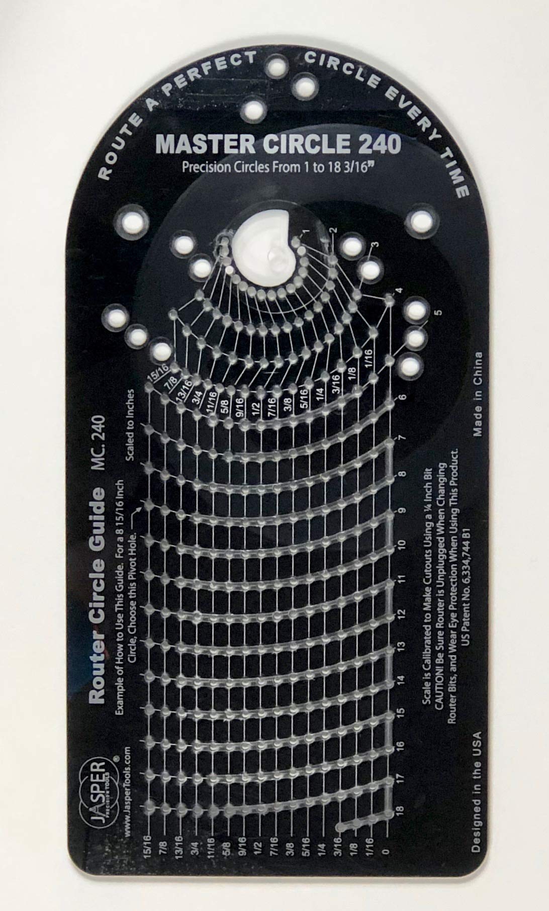 Jasper Tools M 240 Pro Circle Cutting Jig for Plunge Router