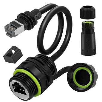 for Starlink Ethernet Adapter for Gen 3 & Mini, IP68 Waterproof RJ45 Coupler with 10Gbps Speed, Plug and Play Cable Extension Kit for Starlink Gen 3 Standard/Mini Dish Router