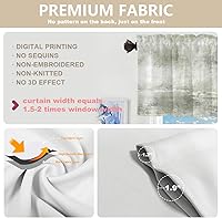 Vista 558 de Cenefas de cocina modernas con patrón de cobre marrón dorado para ventanas, cenefas opacas abstractas de marcas de arañazos y cortinas opacas