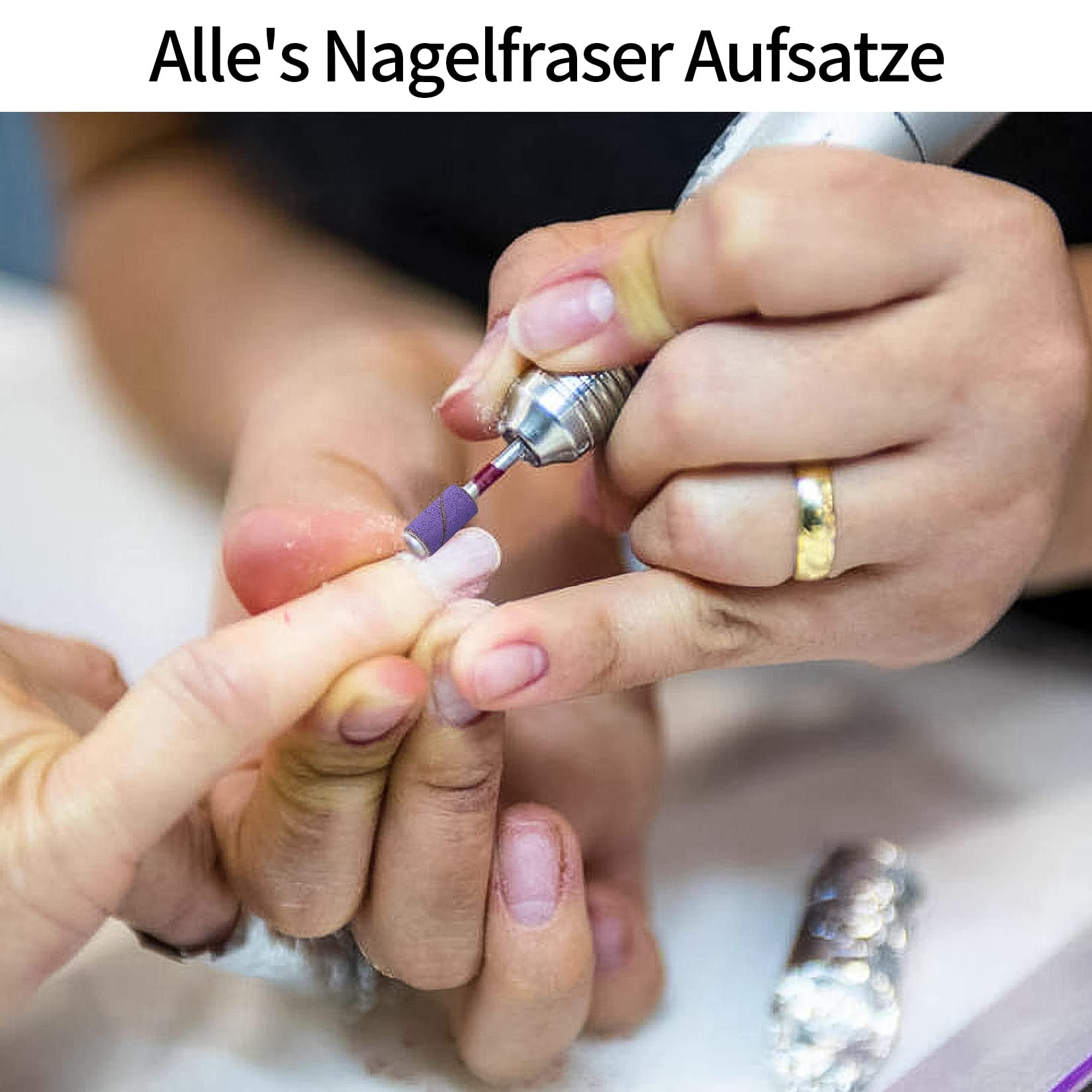 Bandes De Ponçage à Ongles 180 Grain Pour Perceuse à Ongles, Embouts Manchons Rose, Ensemble De 100PCS Bandes De Sable Pour Manucure Et Pédicure