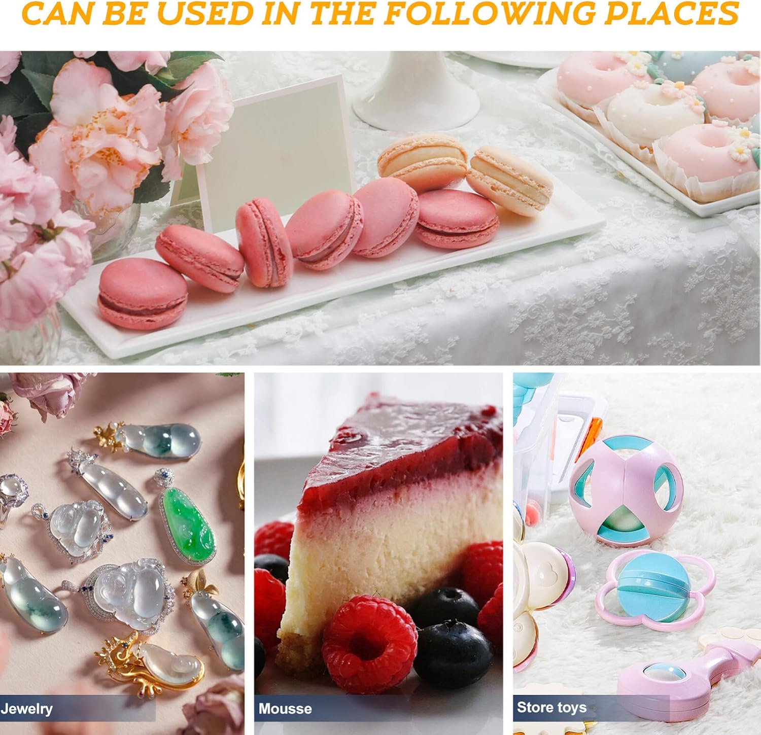 7.7 Inch Clear Plastic Dessert Cover Dome Cake Cover for Food Display Serving and Kitchen Use