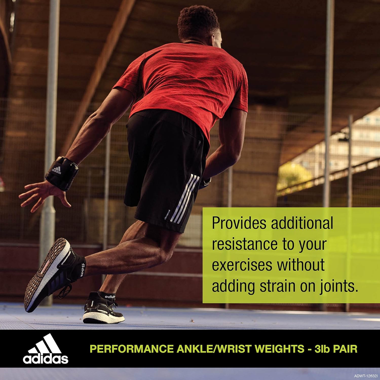 adidas Performance Ankle/Wrist Weights for Men & Women - Velcro Fastening, Outer-Facing Weights, Soft Lining, Ideal Strength Training Equipment for Cardio and Muscular Endurance - 3lb Each / 6lb Set : Everything Else