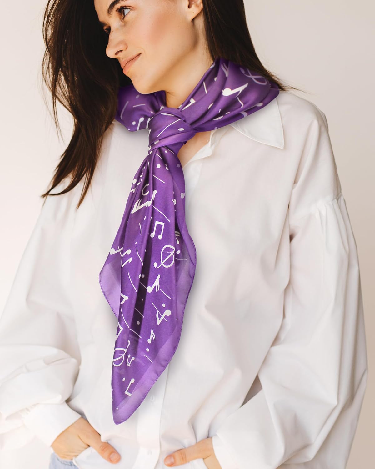 CBC Crown Women's Fashion Music Note Scarf image 4