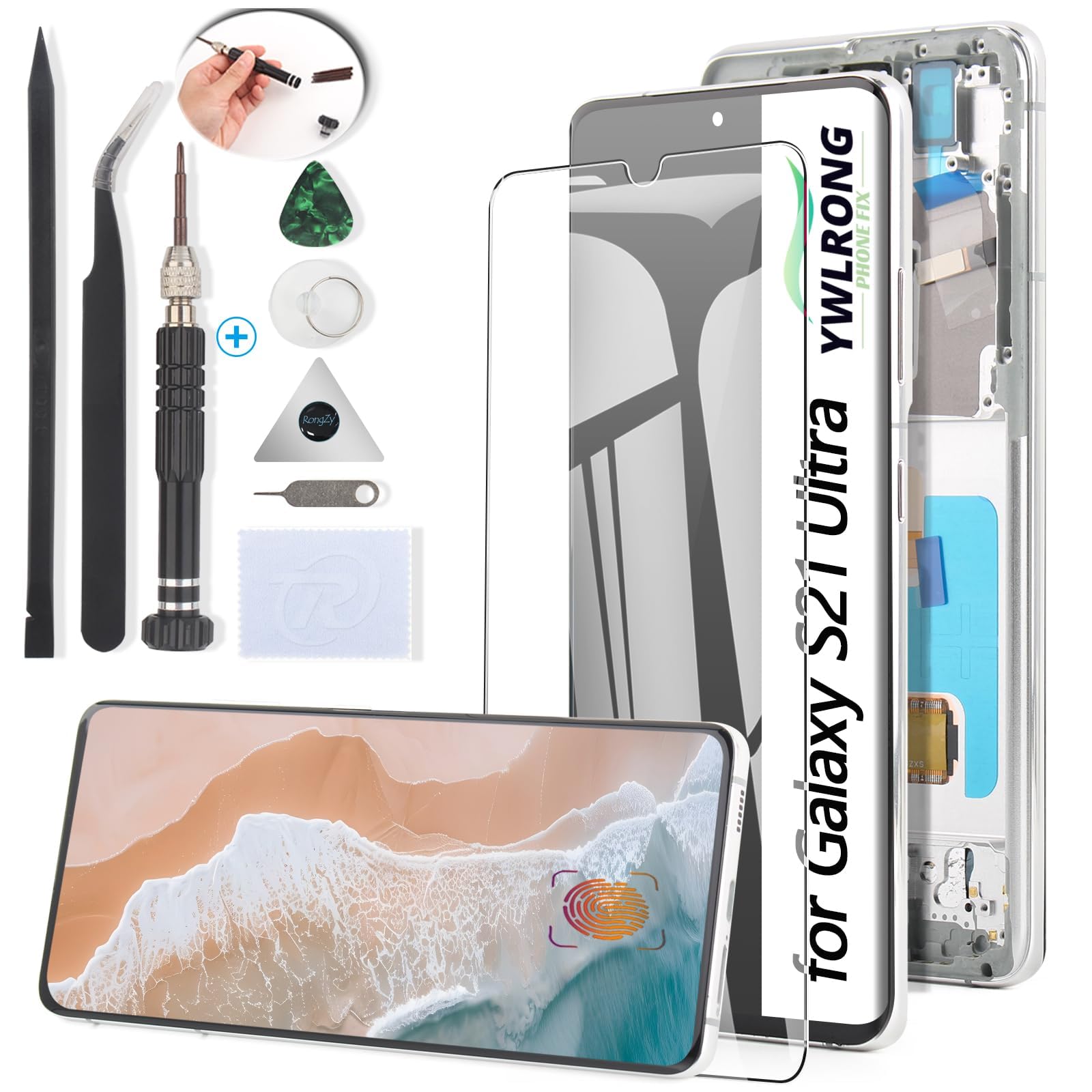 Amazon.com: Screen for Samsung Galaxy S21 Ultra 5G OLED Screen