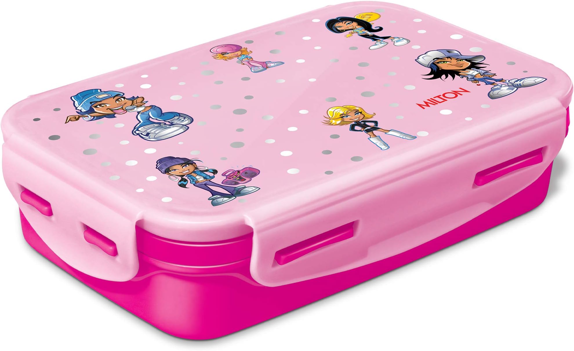 COSTEM 4 Compartment Lunch Box Containers with Spoon for Adults and