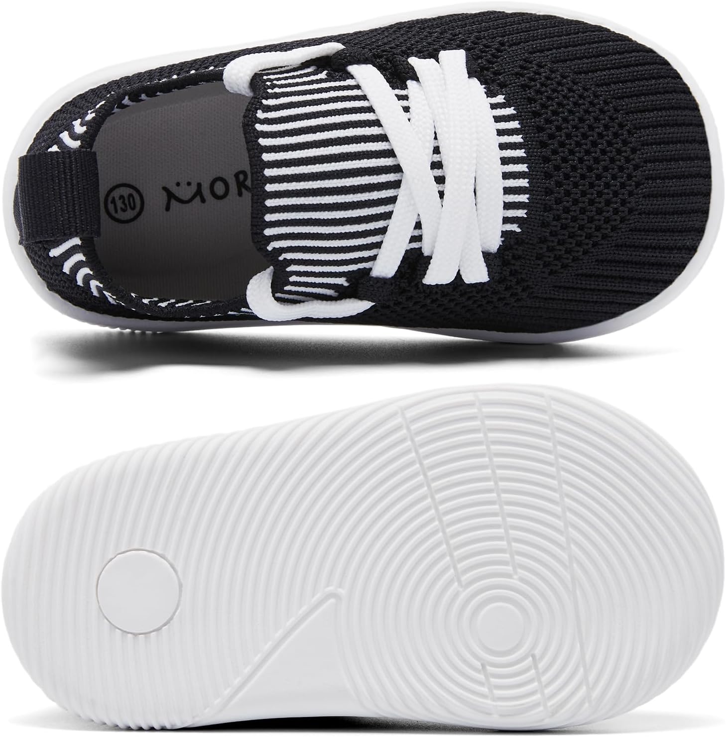 MORENDL Toddler Slip On Sneakers Baby Walking Shoes Non-Slip Breathable Boys & Girls Tennis Shoes Infant Running Shoes