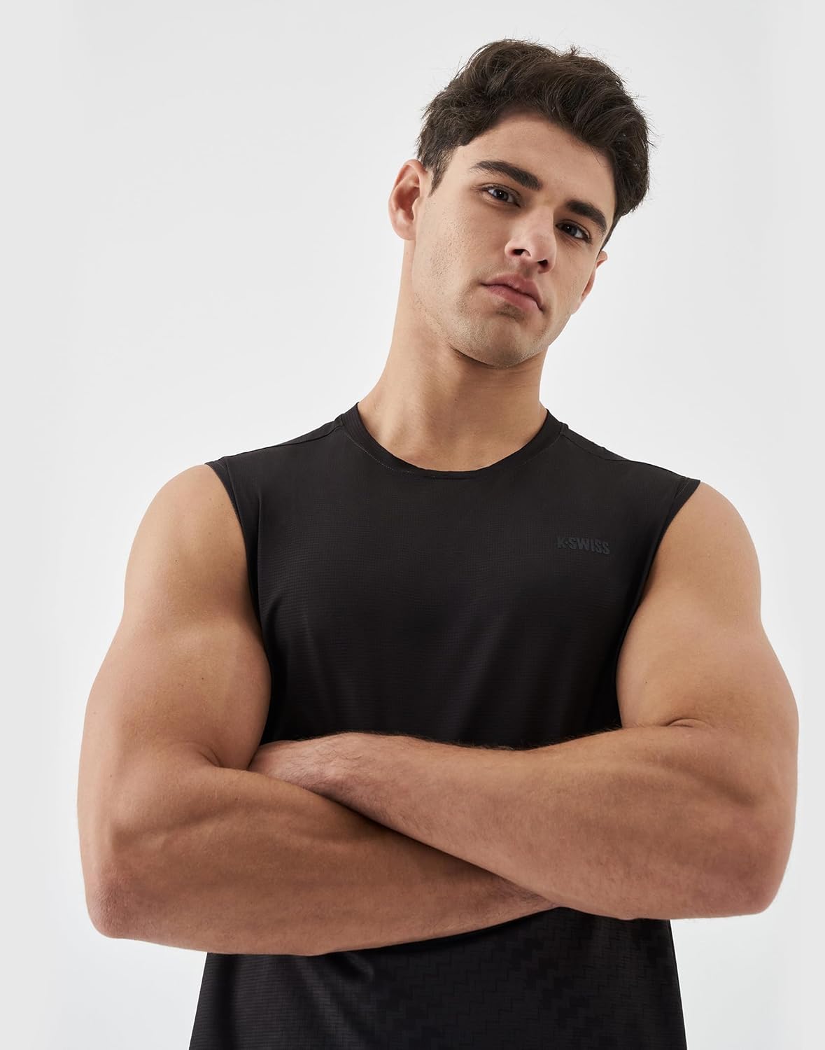 K-Swiss Mens Workout Tank Top - DryAero Performance Sleeveless Running Shirts Quick Dry for Tennis Athletic Gym