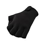 FitsT4 Sports Aqua Gloves Webbed Paddle Swim Gloves Fitness Water Aerobics and Swimming Resistance Training Gloves for Men Women Children Black M