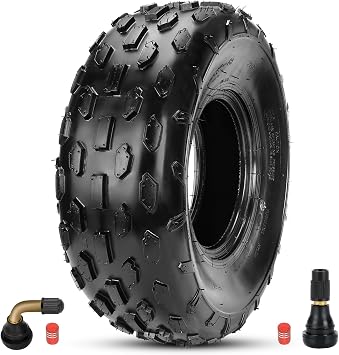 EOPOAYI 19x7-8 Mini Bike Knobby Tire Compatible with Baja Warrior MB165 MB200 Coleman CT200U BT200X Axis M200 Trailmaster Massimo Coolster 110cc 125cc ATV Quad 4 Wheeler UTV Go Kart Replacement Parts