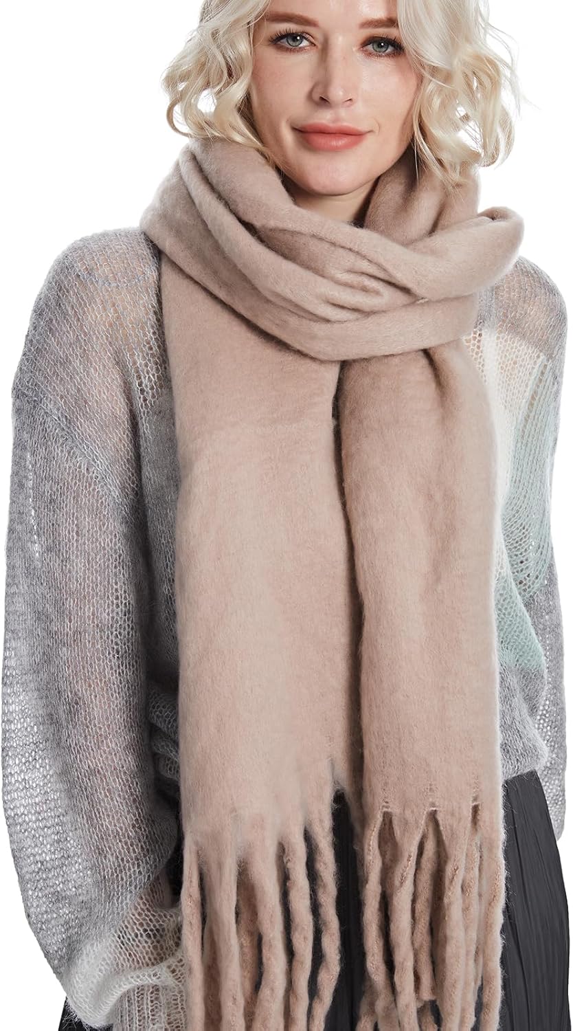 MissShorthair Oversized Chunky Blanket Scarf for Women Winter Warm Colorful Big Scarfs Plaid Thick Scarves Soft Fluffy Shawl - Image 6