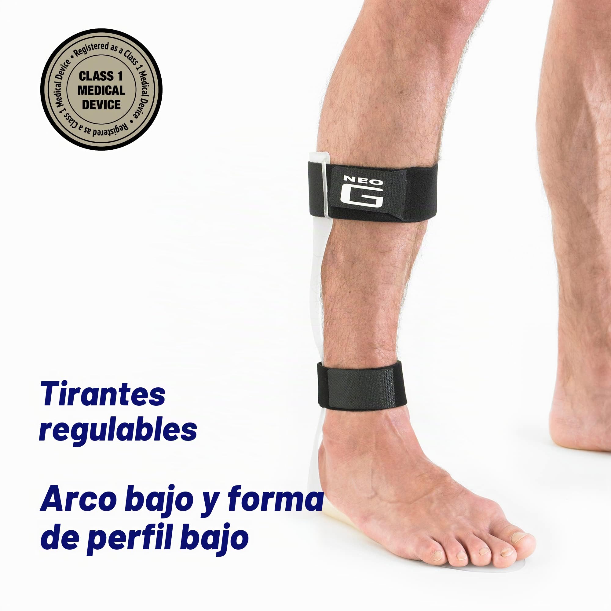 Neo G Órtesis de Tobillo Réflex/Pie caído - Talla XL - Izquierda - Calidad de Grado Médico, correas ajustables. Ayuda a estabilizar el tobillo y aliviar la tensión - Unisex
