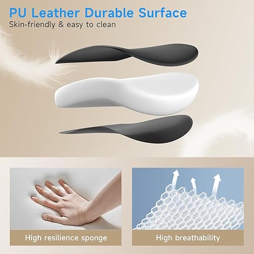 Miniatura 3 de Office Chair Ergonomic Desk Chair 350lbs Comfy Mesh Computer Chair with Adjustable Lumbar Support Flip-up Armrests, Executive Rolling Swivel Comfy