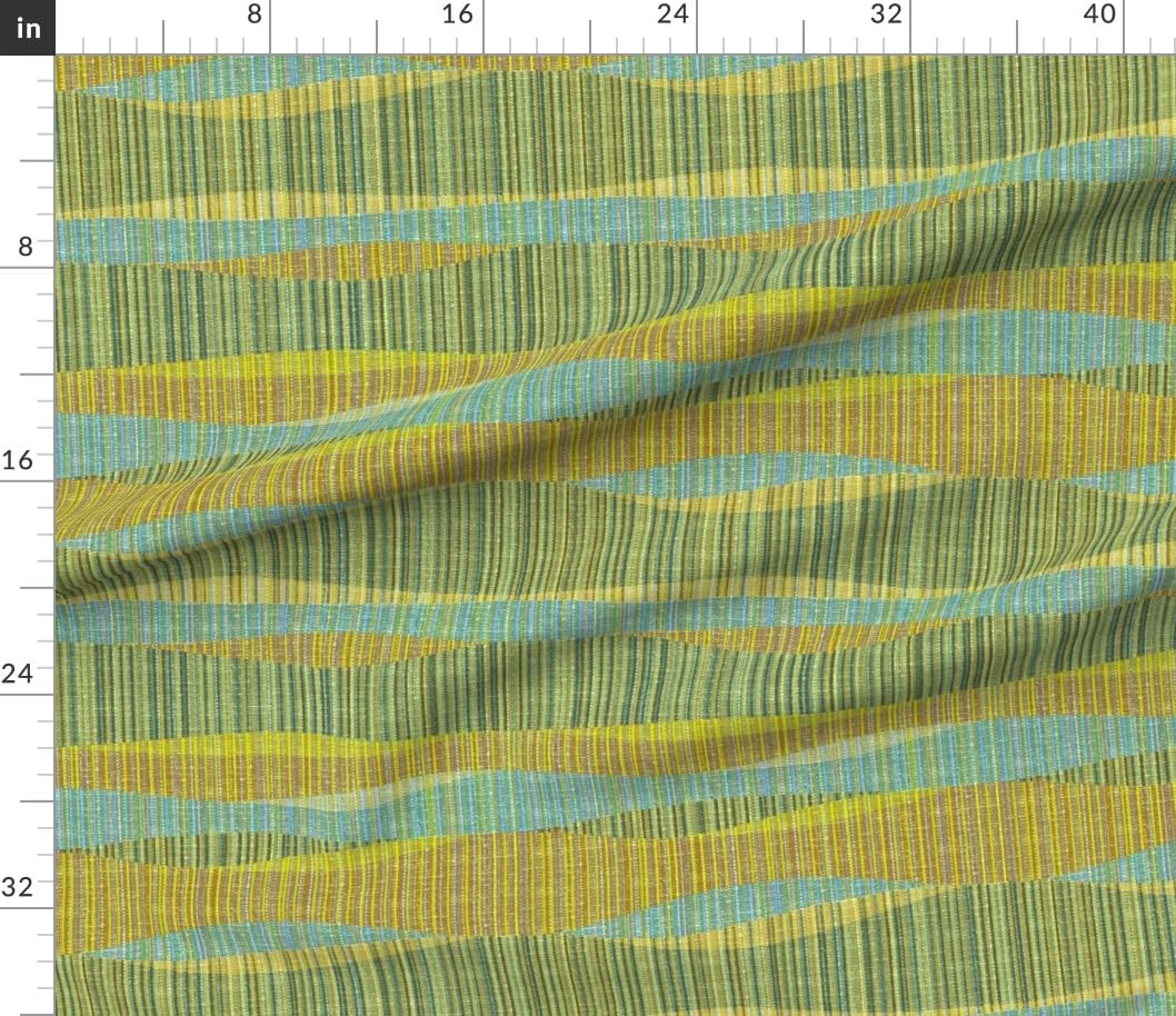 Spoonflower Fabric - Mid Century Abstract Mod Lines MCM Atomic 50S 60S Retro Geometric Printed on Petal Cotton Fabric Fat Quarter - Sewing Quilting Apparel Crafts Decor