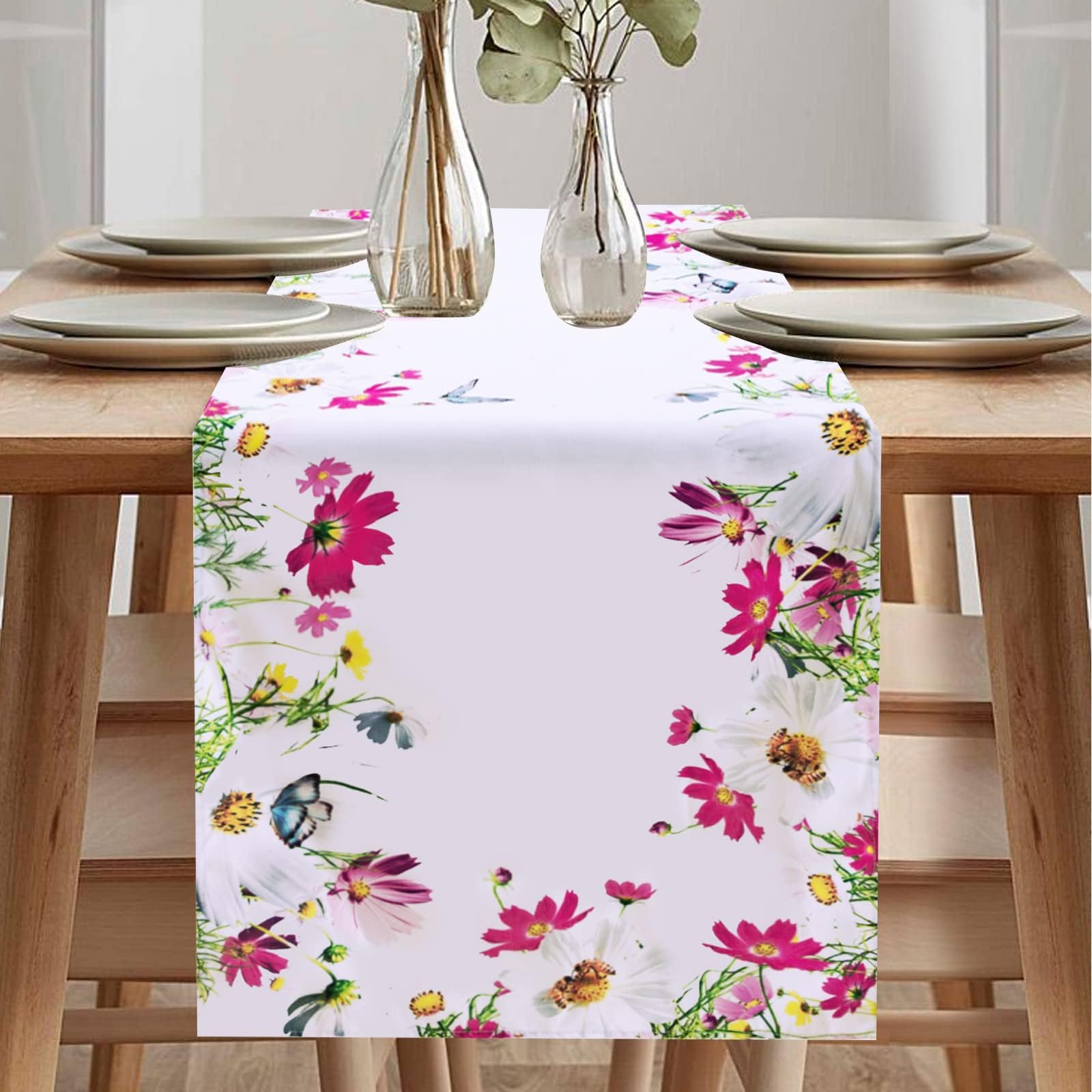 Sovie HORECA Airlaid Tischläufer ALMA – 40 Cm X 24 M, Landhausstil, Perforiert, Edelweiß