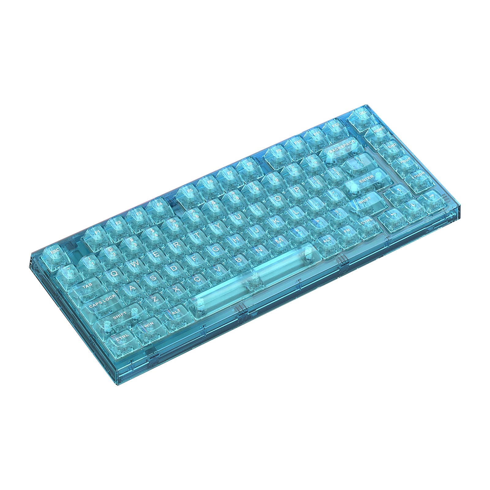 GXTrust 872 Xyra Tastiera Meccanica Gasket TKL Italiano QWERTY, Tastiera Gaming Hot-Swap Creamy 80% Programmabile USB, Retroilluminazione RGB, Interruttori Lineari Leobog 60M 5-pin, Bianco
