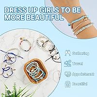 Vista 9 de 12 pulseras para mujer, pulsera de protección, pulsera de amistad, pulsera de ojo de diablo con cuentas, pulsera de moda bohemia multicapa