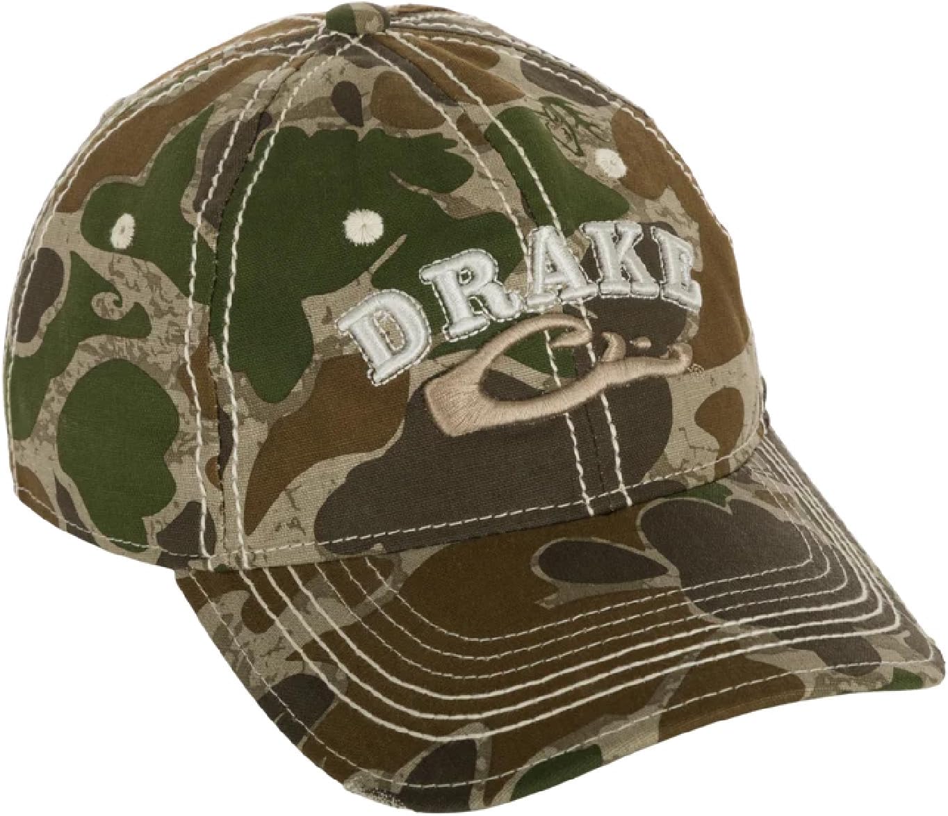 Drake Waterfowl Mens Distressed 6-Panel Ball Cap