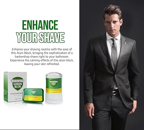 Miniatura 12 de Bloque de alumbre natural para después del afeitado, 3.5 onzas (3.53 oz) calmante de la piel y calma instantánea de la maquinilla de afeitar