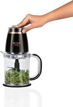 Arnica Rapid Pro Rose Chopper, 1.2 L Hopper, 500 W, Stainless Steel Blade, Rose
