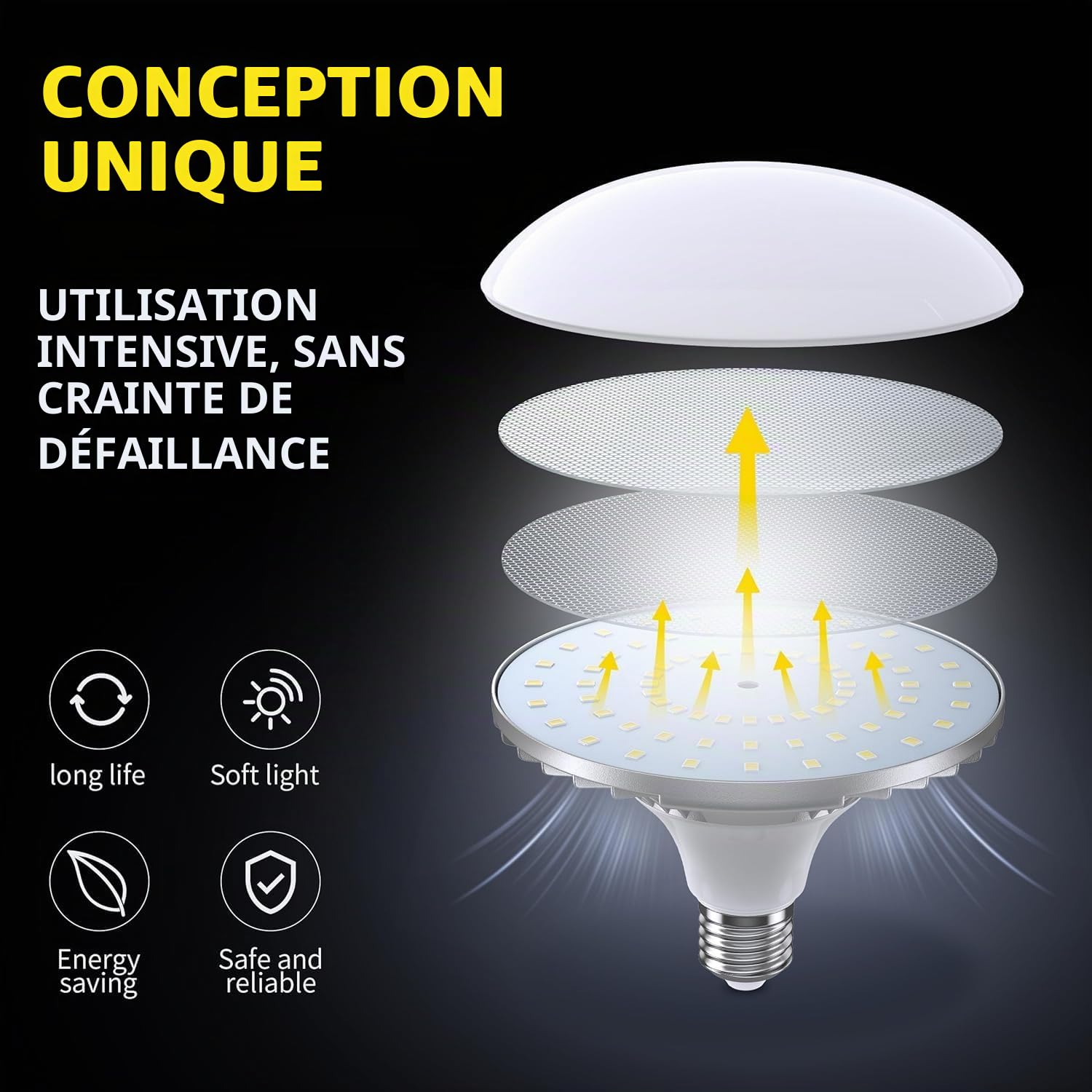 Raleno Softbox pour Studio Photo, Kit d'éclairage de Photographie, Ampoule LED 50W 5500K, avecTrépied Réglable, Éclairage pour la Photographie de Produits et l'enregistrement Vidéo