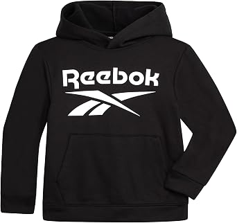 Reebok Boys Performance Fleece Pullover Hoodie for Gym, Running & Play