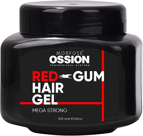 Morfose Ossion Premium Barber Line Red-Gum Mega Strong Hair Gel 300 ml