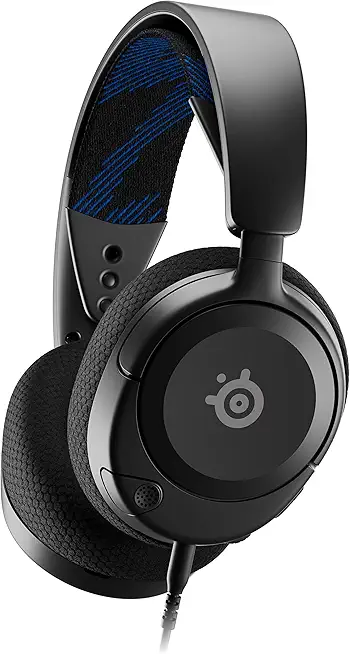 SteelSeries Arctis Nova 1P - Multi-System Gaming-Headset – Hi-Fi-Treiber – 360° Surround-Sound – Memory Foam-Ohrpolster – Mikrofon mit Geräuschunterdrückung – PS5, PS4, PC, Xbox - Schwarz