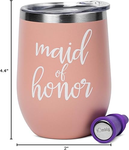 Miniatura 7 de Maid of Honor Tumbler  12 oz  Maid of Honor Gift, Maid of Honor Proposal, Maid of Honor Cup, Gifts for Maid of Honor, Will You Be My Maid of Honor