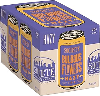 Societe Brewing Company Bulbous Flowers Hazy IPA 6pk Cans, 12 FZ