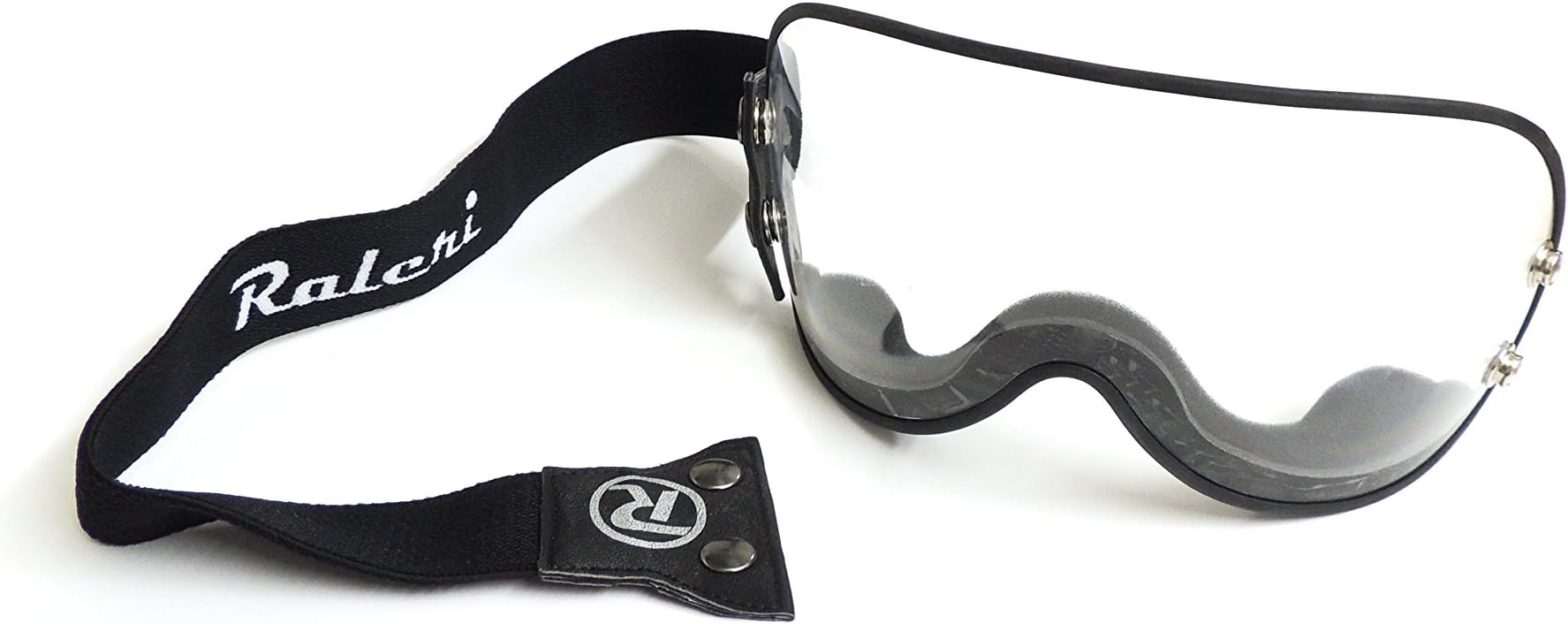 Raleri StrapSter Classic Clear Visor with Universal Elastic for Café Racer and Custom