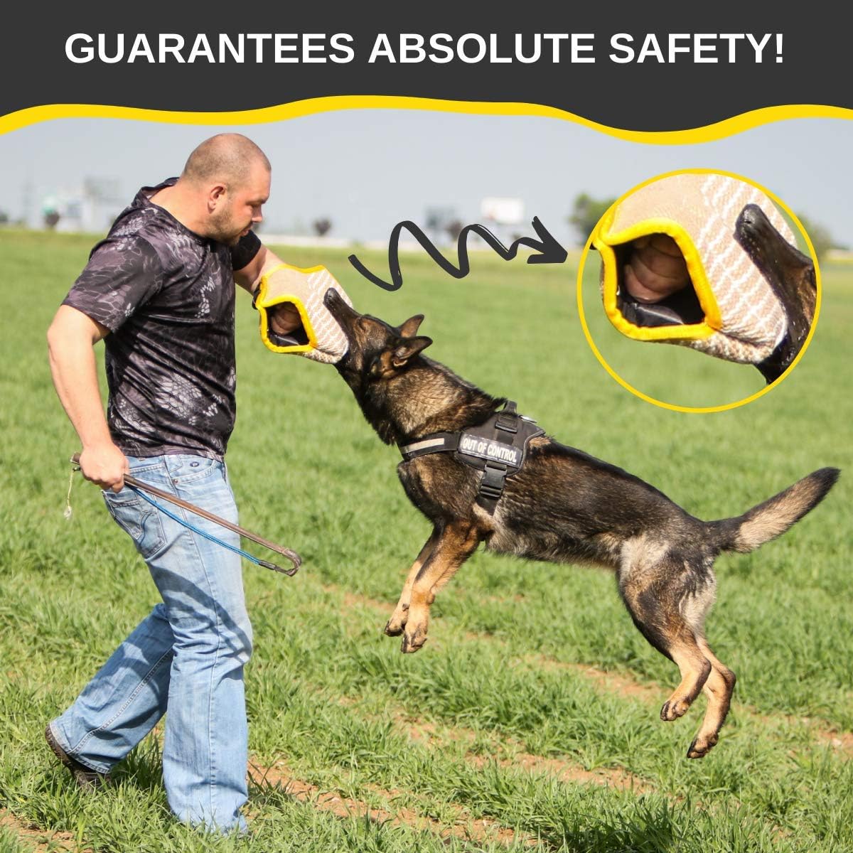 YES4QUALITY Dog Bite Sleeve, Durable Training Equipment for Medium - Large Dogs Like German Shepherds & Pitbulls, Safe & Strong Arm Padded Biting Sleeve for Canine Police & Personal Trainers