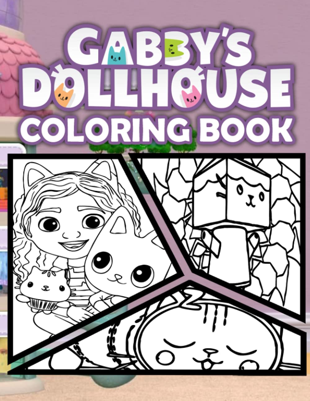 Buy Gabby's Dollhouse Coloring Book Premium Illustration Pages to