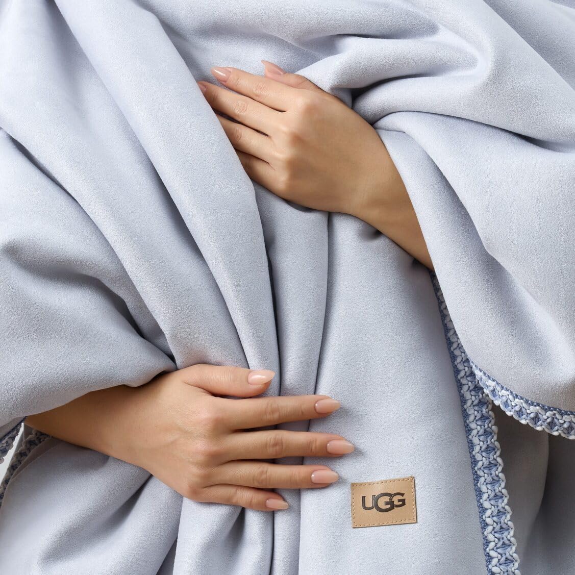 UGG Braid Throw Blanket – Soft Reversible Throw, Luxury Blanket for Women, Cozy Accent for Living Room Decor or Spring Home Decor, Birthday Gifts for Women, Lavender Misty, 50" x 70" (Kirkwood)