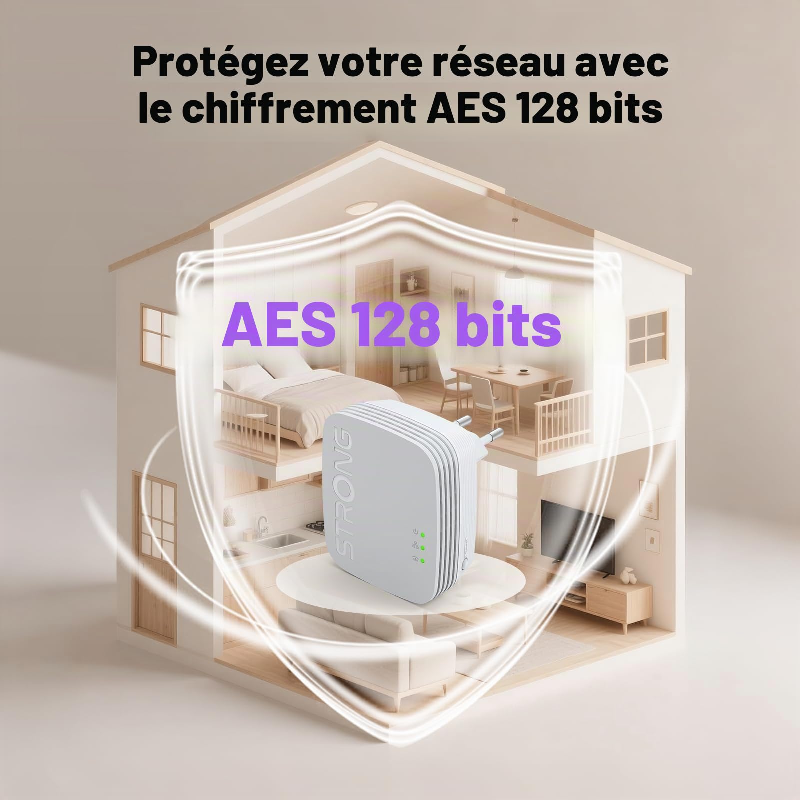 STRONG - Powerline 1000 Kit Mini - Duo Prises CPL - Kit CPL - 1000 Mbps - Compatible Toute Box/Routeur - 1 Port Ethernet - Installation Rapide Plug & Play - Accès Internet Haut Débit Partout - Blanc