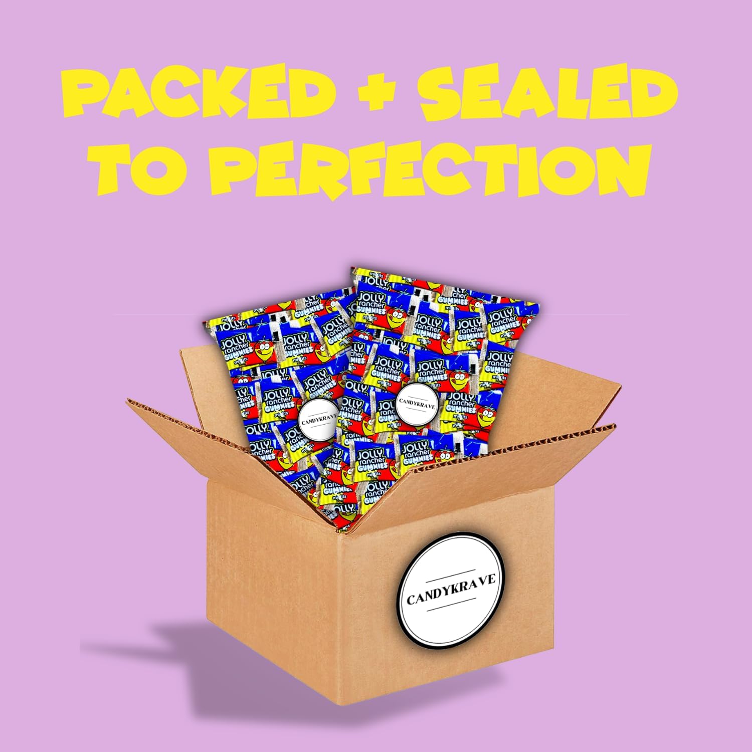 CandyKrave Joly Ranchers Misfits - 2 Flavors in 1 Gummies (120 Pieces) - Snack Size Bag Individually Wrapped 2 Flavor Sour Joly Ranchers Candy Gummy Bears Bulk - 3 pounds