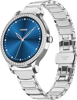 Noise Diva Araya Smartwatch for Women with AMOLED Display (850 Nits), 60 Crystal Bezel, Cycle Tracking, Skin Temperature, ... Price In India