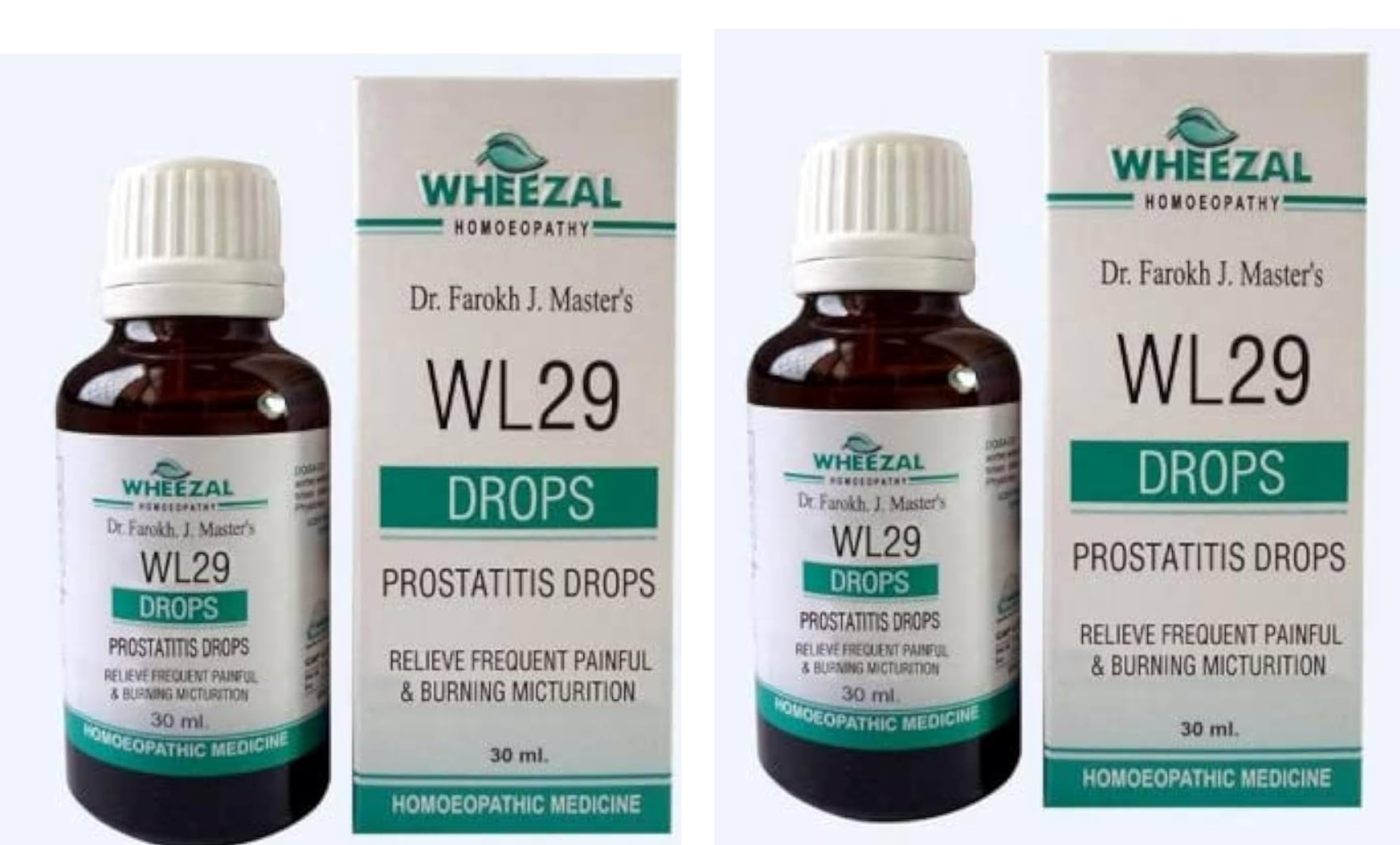 Wheezal WL-29 Prostatitis Drops 30ml (Pack of 2)