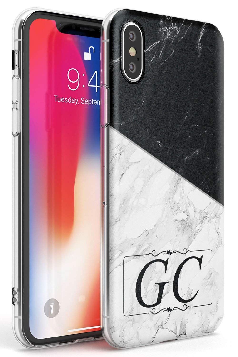 Artisticases Custodia Personalizzata In Marmo Di Agata Malachite Smeraldo, Custodia Con Nome Personalizzato, Progettata Per IPhone 15 Plus, IPhone 14 Pro Max, IPhone 13 Mini, 12, 11, X/XS Max, XR, 7/8 - Foto 4