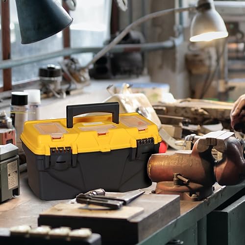 Miniatura 6 de Torin Caja de herramientas de almacenamiento de plástico de 15.5 "con bandeja extraíble organizador de caja de herramientas pequeña con caja de