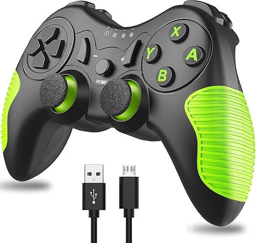 Amazon Co Jp 21先行版 Switch コントローラー Bluetooth接続 振動 スイッチコントローラー ジャイロセンサー搭載 無線プロコン Switch Pro コントローラーbluetooth接続 Nintendo Switch Switch Lite用 デュアルショック プロコントローラー グリーン ゲーム