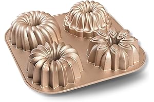 Pan Joy 2 Layer Mini Nonstick Fluted Cake Pan