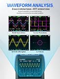 FNIRSI 2C53T Upgraded Handheld Oscilloscope, 50MHz Bandwidth, 3IN1 Digital Oscilloscope Multimeter DDS Generator, 250MS/s Sampling Rate, 19999 Counts, Voltage, Current, Capacitor, Resistor, Diode Test - 3