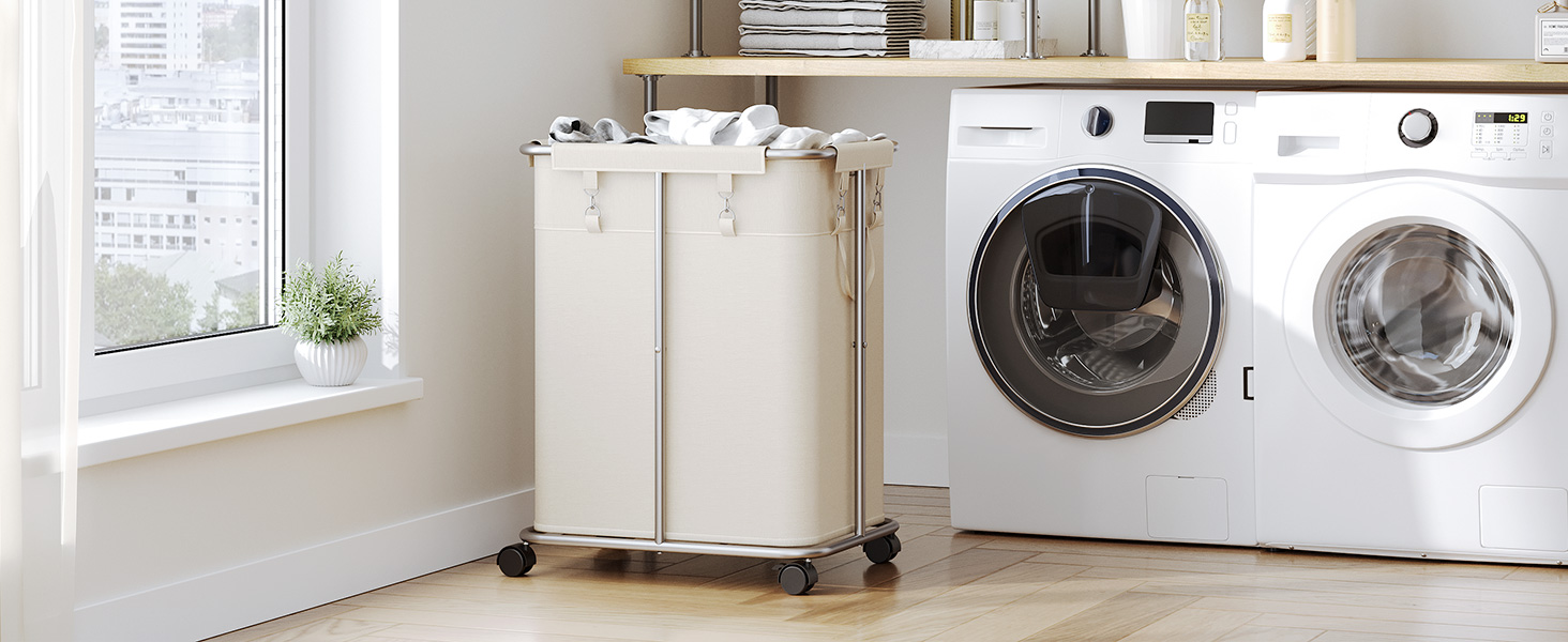 Amazon.com: HOOBRO Laundry Basket with Wheels, 30 Gal (114 L