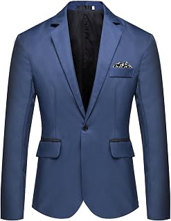 MODSGUE Sakko, abrigo de traje de 1 botón, chaquetas moradas, abrigo de color puro, blazer de corte regular, traje formal, chaqueta elegante, adecuada para fiestas, bodas, esmoquin